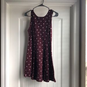 Forever 21 burgundy, floral dress